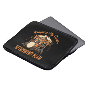 Trommeln Ist Mein Rentenplan Drummer Musik Laptopschutzhülle