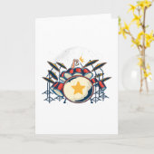 Trommeln Karte (Gelbe Blume)