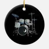 Trommeln Keramik Ornament (Hinten)