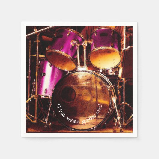 Trommeln, Konfitüre im Freien Serviette (Vorderseite)