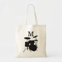 Trommeln Lehrer für Musikinstrumente Monogramm