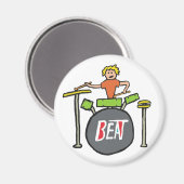 Trommeln Magnet (Vorderseite/Rückseite)