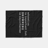 Trommeln-Marching-Band-Bildung Fleecedecke (Vorderseite (Horizontal))