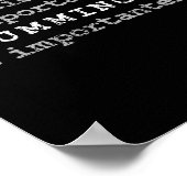 Trommeln-Marching-Band-Bildung Poster (Ecke)