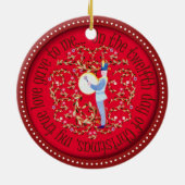 Trommeln mit zwölf Schlagzeugern Keramikornament (Hinten)