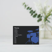 Trommeln - mollig visitenkarte (Stehend Vorderseite)