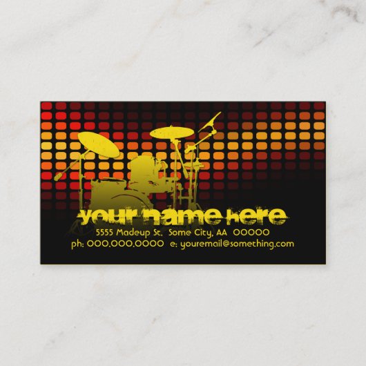 Trommeln: musicmeterz visitenkarte (Vorderseite)