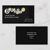 Trommeln - Musikindustrie-Karte Visitenkarte (Vorne/Hinten)