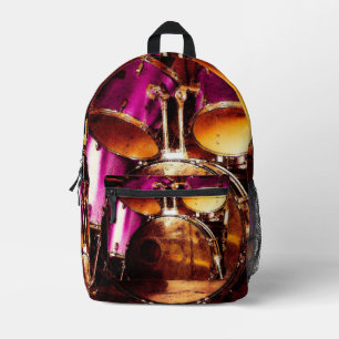 Trommeln, Outdoor-Jam Drucktasche Bedruckter Rucksack
