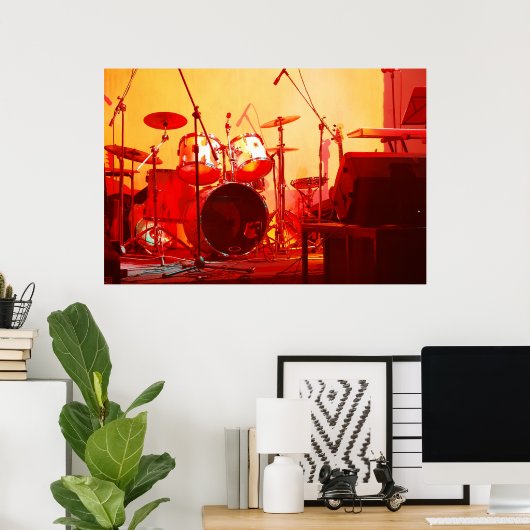 Trommeln Poster (Heimbüro)