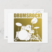 Trommeln! Postkarte (Vorne/Hinten)