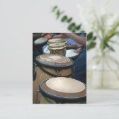 Trommeln Postkarte (Stehend Vorderseite)