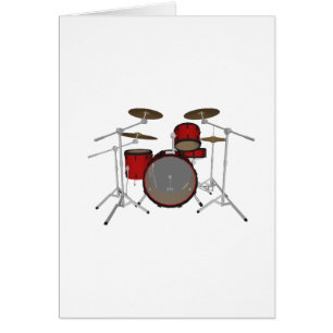 Trommeln:Red Drum Kit: 3D-Modell: