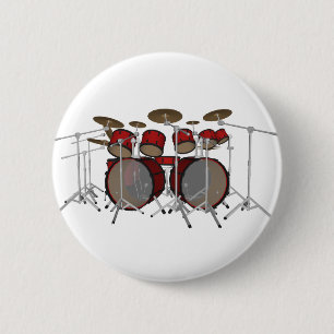 Trommeln:Red Drum Kit: 3D-Modell: Button