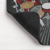 Trommeln:Red Drum Kit: 3D-Modell:Mousepad Mousepad (Ecke)