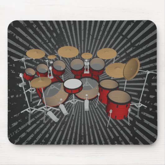 Trommeln:Red Drum Kit: 3D-Modell:Mousepad Mousepad (Vorne)
