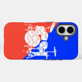 Trommeln Schlagzeug Case-Mate iPhone Hülle (Rückseite (Horizontal))
