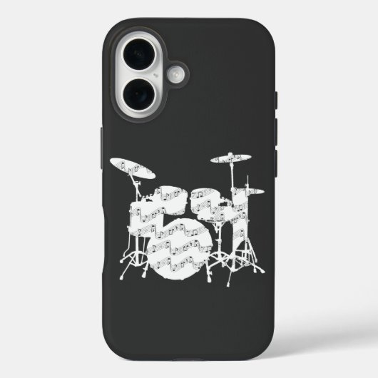 Trommeln Schlagzeug Case-Mate iPhone Hülle (Rückseite)