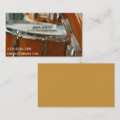 Trommeln/Schlagzeug-Lehrer Visitenkarte (Vorne/Hinten)