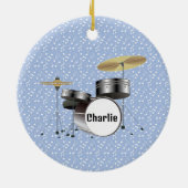 Trommeln Schlagzeug - Musikstil Keramik Ornament (Hinten)