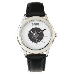Trommeln Schlagzeug Percussion Minimal Rockmusik C Armbanduhr