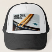 Trommeln Sie nie auf Trommler. Truckerkappe (Vorderseite)