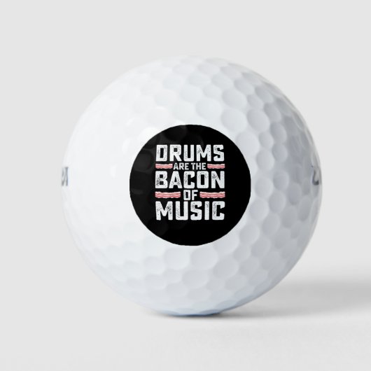 Trommeln sind das Herzstück des Musikdummers Golfball (Vorderseite)