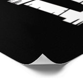Trommeln spielen geboren poster (Ecke)