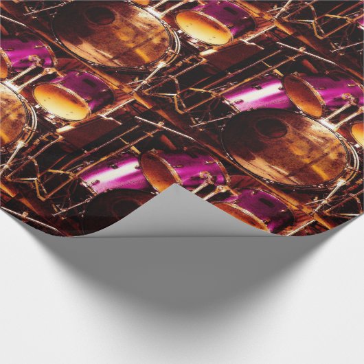 Trommeln, Stau im Freien Geschenkpapier (Ecke)