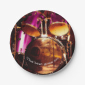 Trommeln, Stau im Freien Pappteller (Vorderseite)