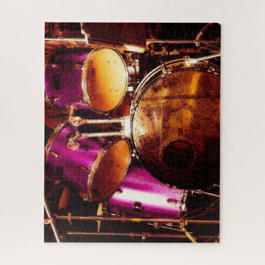 Trommeln, Stau im Freien Puzzle (Vertikal)