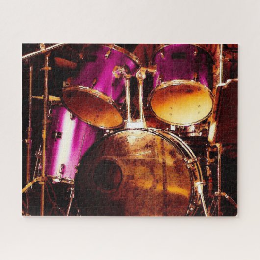 Trommeln, Stau im Freien Puzzle (Horizontal)