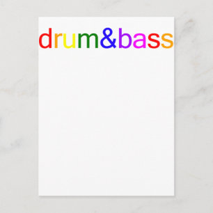 Trommeln und Bassspektrum Postkarte