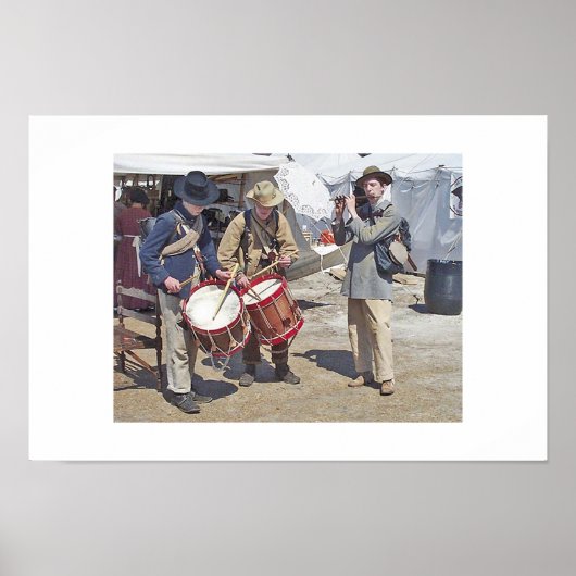 Trommeln und Flute Poster (Vorne)