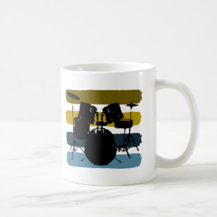 Trommeln und Streifen-Tasse Kaffeetasse