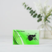 Trommeln Visitenkarte (Stehend Vorderseite)