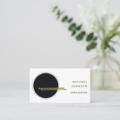 Trommeln Visitenkarte (Stehend Vorderseite)