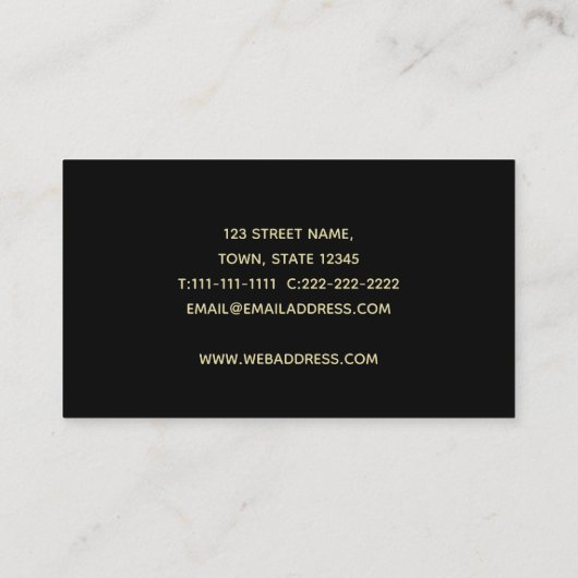 Trommeln Visitenkarte (Rückseite)