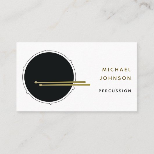 Trommeln Visitenkarte (Vorderseite)