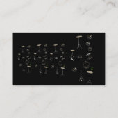 Trommeln Visitenkarte (Rückseite)