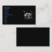 Trommeln-Visitenkarte Visitenkarte (Vorne/Hinten)