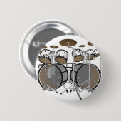 Trommeln: White Drum Kit: 3D-Modell: Button (Vorne & Hinten)
