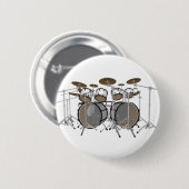 Trommeln: White Drum Kit: 3D-Modell: Button (Vorne & Hinten)