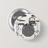 Trommeln: White Drum Kit: 3D-Modell: Button (Vorne & Hinten)