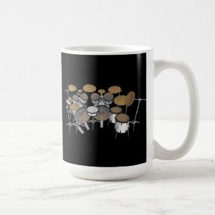 Trommeln: White Drum Kit: 3D-Modell: Tasse