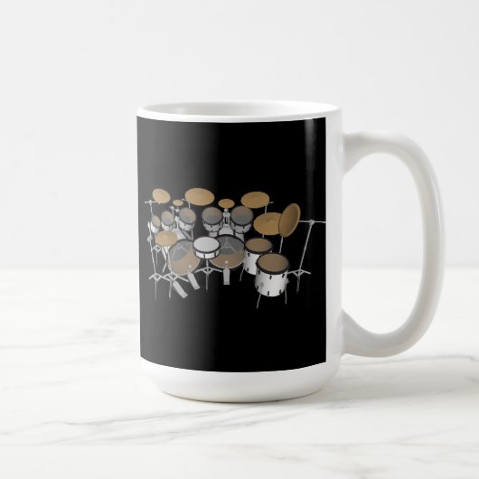 Trommeln: White Drum Kit: 3D-Modell: Tasse (Rechts)