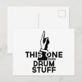 Trommeln Zeug - Lustige Trommelmusik Postkarte (Vorne/Hinten)