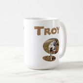 Trommelname mit Dalmatiner, Kaffee-Tasse Kaffeetasse (VorderseiteRechts)