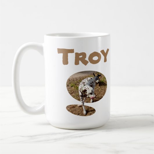 Trommelname mit Dalmatiner, Kaffee-Tasse Kaffeetasse (Links)