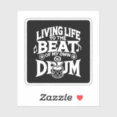 Trommelschlag Aufkleber (Blatt)